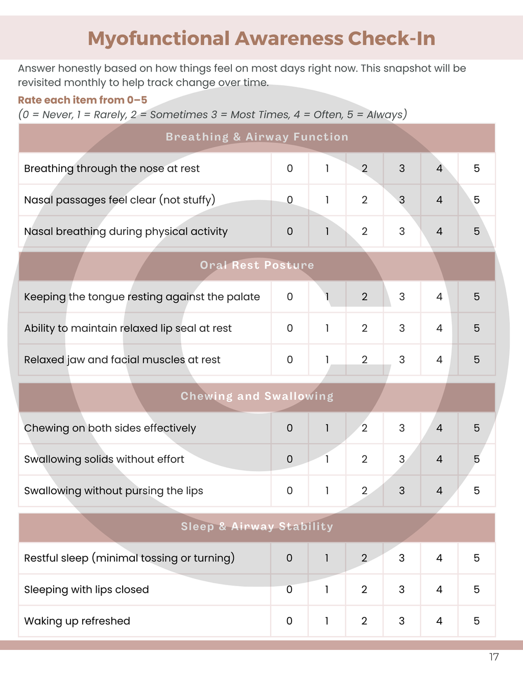 MYO MOVES: THE MYOFUNCTIONAL THERAPY WORKBOOK (adult)- Preorder