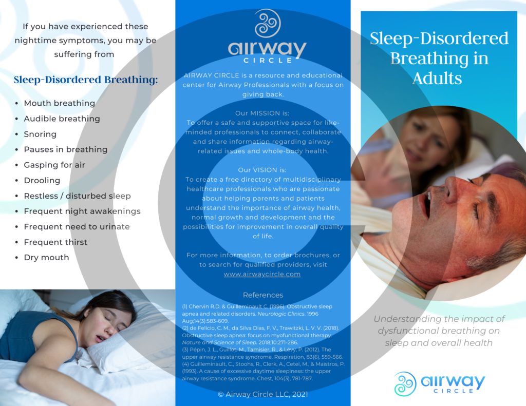 "Sleep Disordered Breathing Adults" Brochure