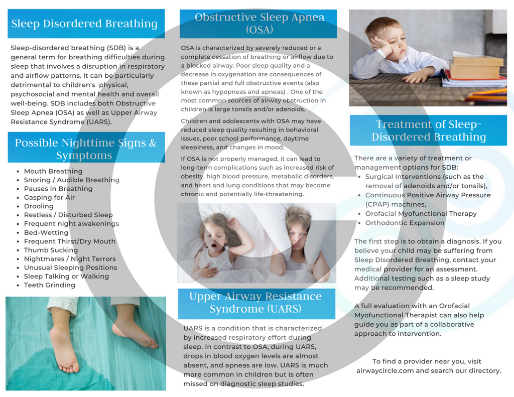"Sleep Disordered Breathing in Children" Brochure