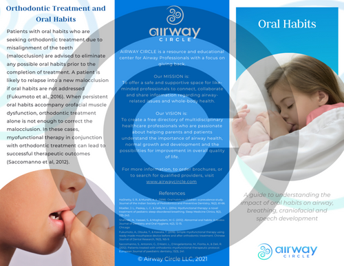 "Oral Habits" Brochure
